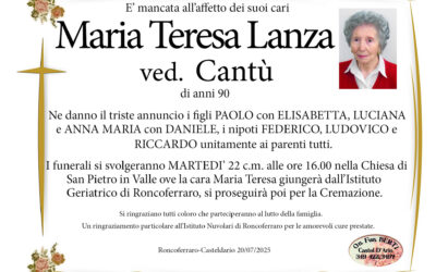 LANZA MARIA TERESA